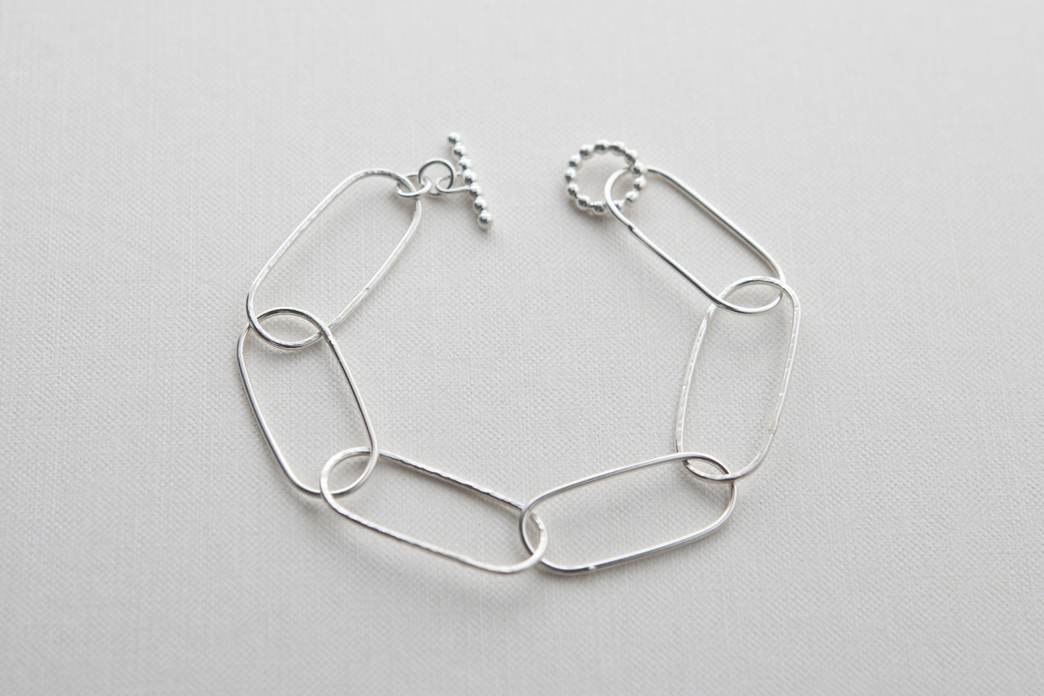 Oblong Link Chain Bracelet — Jessica Davies Metalworks