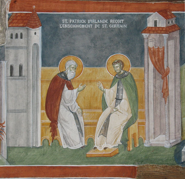 07 St Patrick Receives Instructiuon from St Germanos-700px.jpg
