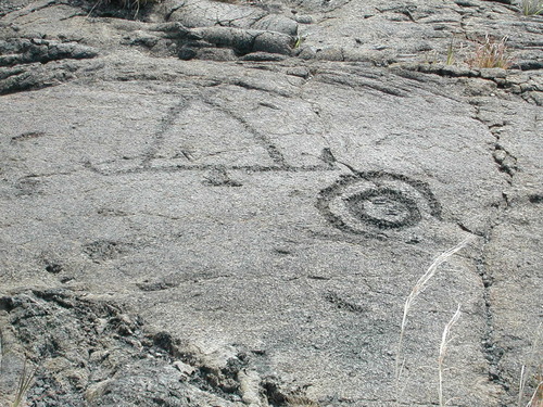 ANCIENT PETROGlYPHS ON THE BIG ISLAND OF HAWAII TAKEN BY WISE OWL ANN