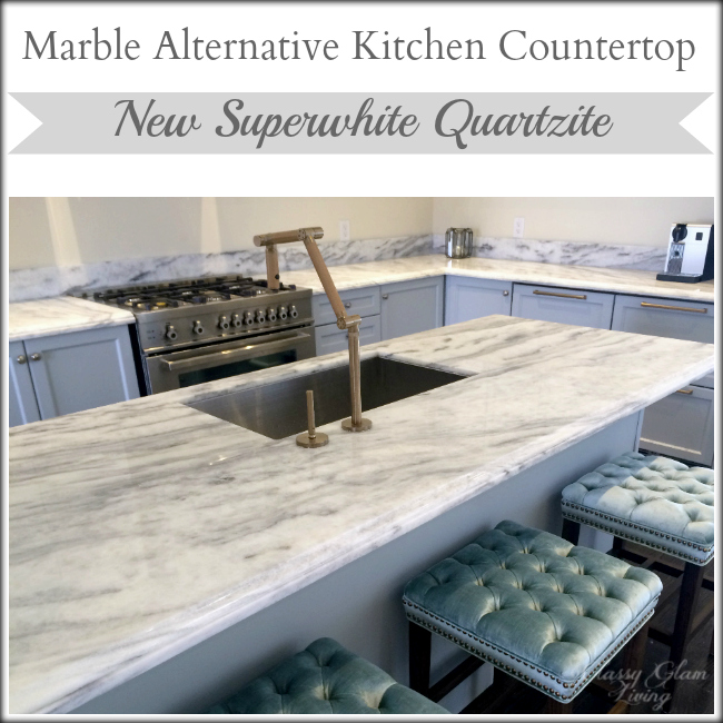 Our Marble Alternative Kitchen Counterop Revealed Classy Glam