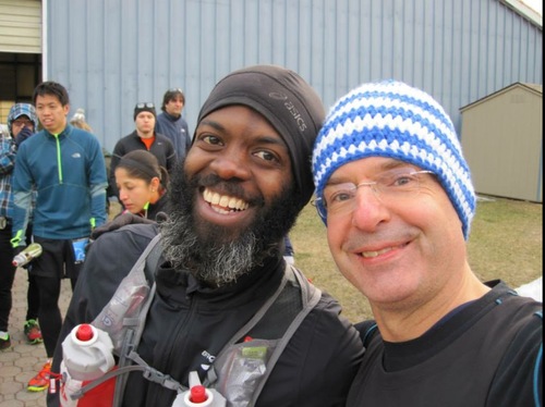 Rudy is pictured here on the left sporting the "Is he an ultra runner or is he homeless" beard. On the right is none other than Jedi Master and TWA Officer, Jürgen.