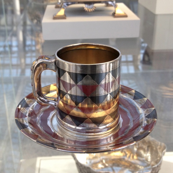 Tiffany's Cup and Saucer with niello