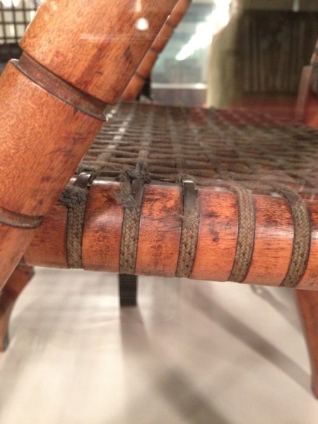 Closeup of Arm Chair's Stee Mesh