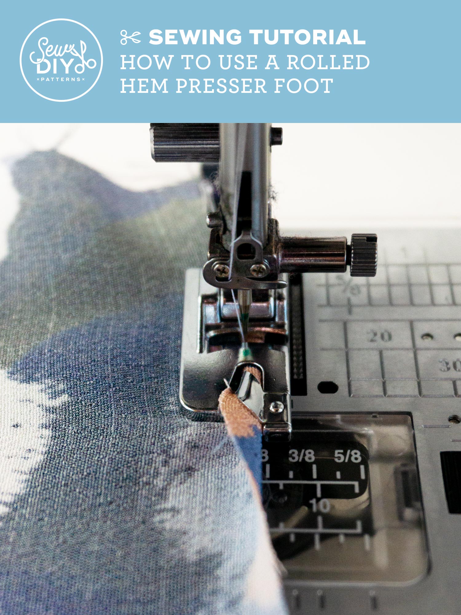 Rolled Hem Sewing Tutorial Using A Rolled Hem Foot