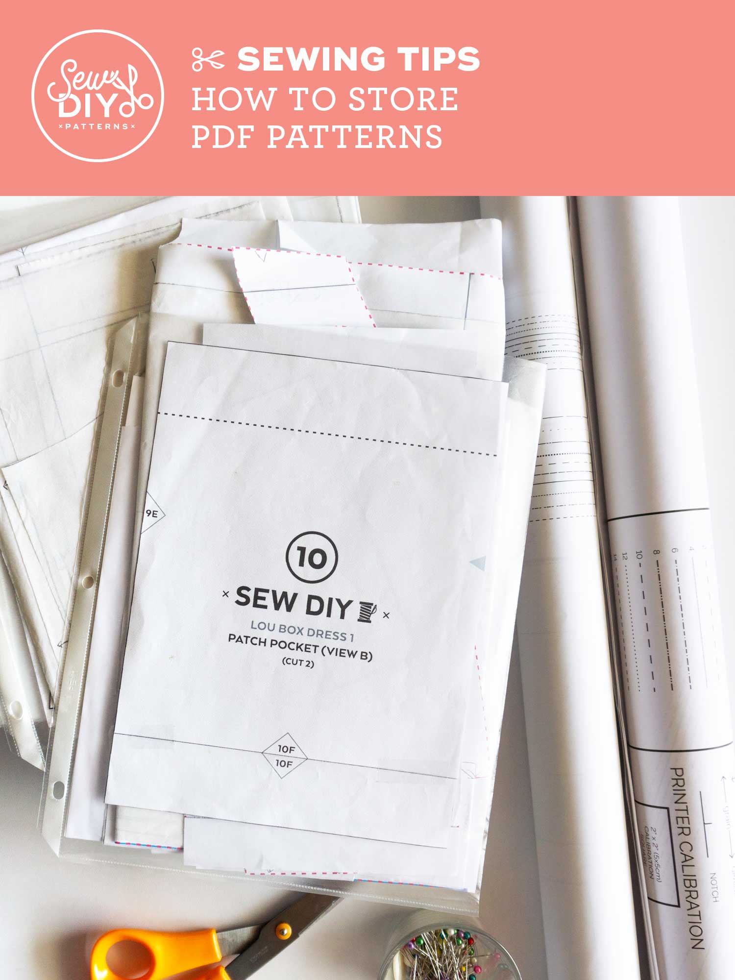 Preserving Paper Sewing Patterns for Years of Use