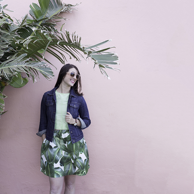  #plantsonpink with my matching skirt from Party Skirts! Photo by Amy Tangerine 