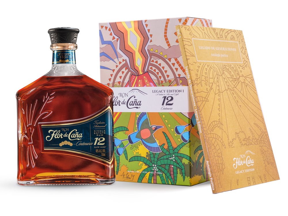 EMPTY upcycling project Bottle Flor de Cana 12 Year Rum 