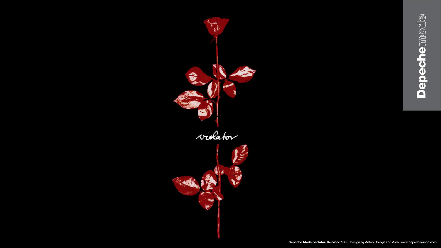 Depeche Mode Violator rose vinyl sticker decal new wave alternative Gore Gahan 