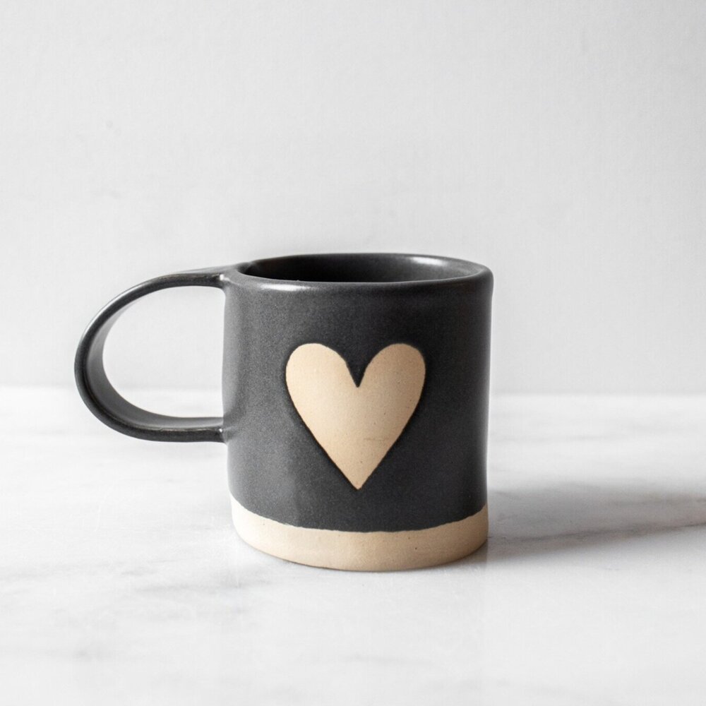 TN mug I love TN mug mint coffee mug made in North Carolina Tennessee mug Pottery mug mint green mug state pride mug heart coffee mug
