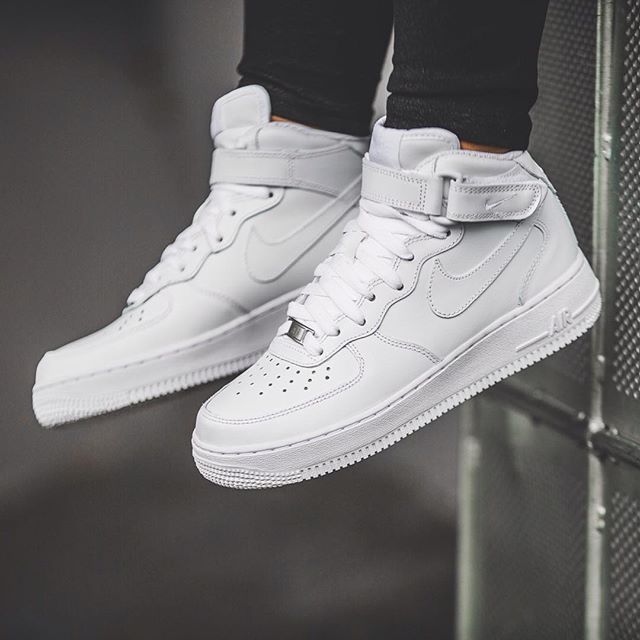 air force 1 mid top white