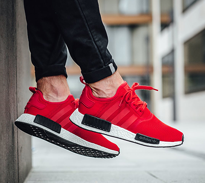 nmd r1 red and white