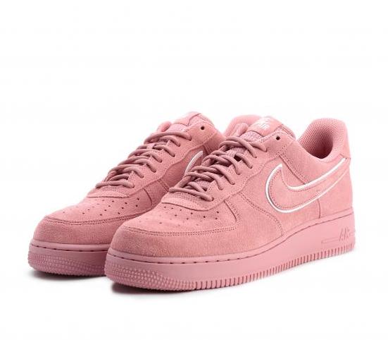 pink suede air force 1s
