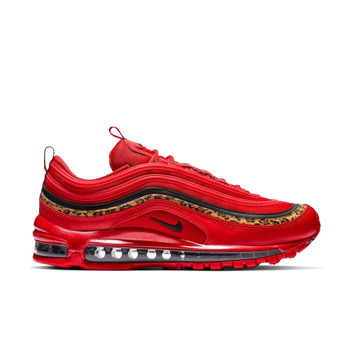 air max 97 red and leopard print