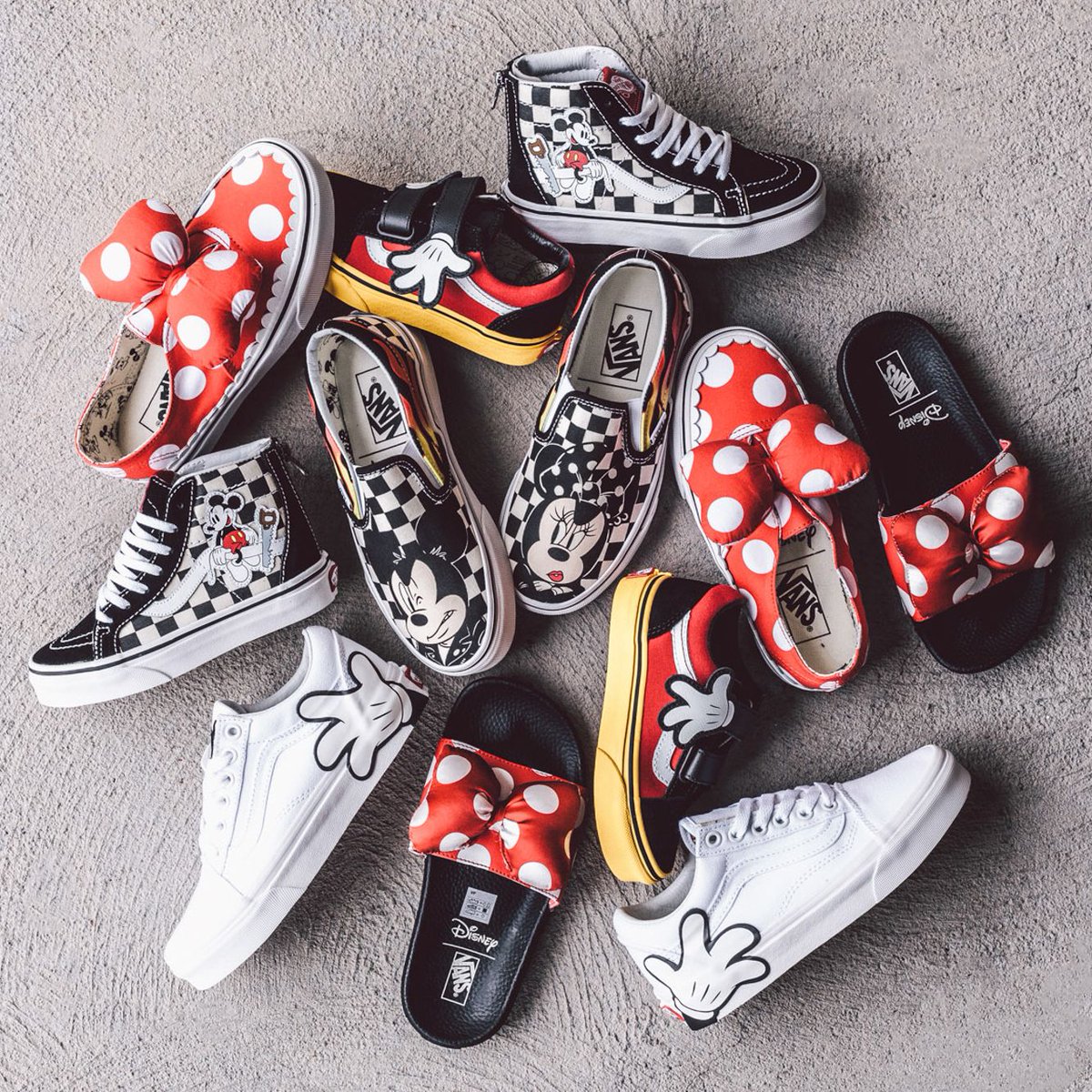 90th anniversary mickey mouse vans