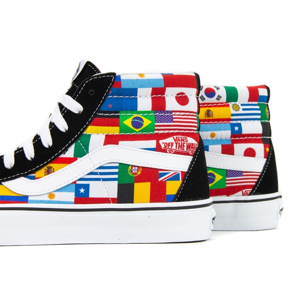 vans with flags