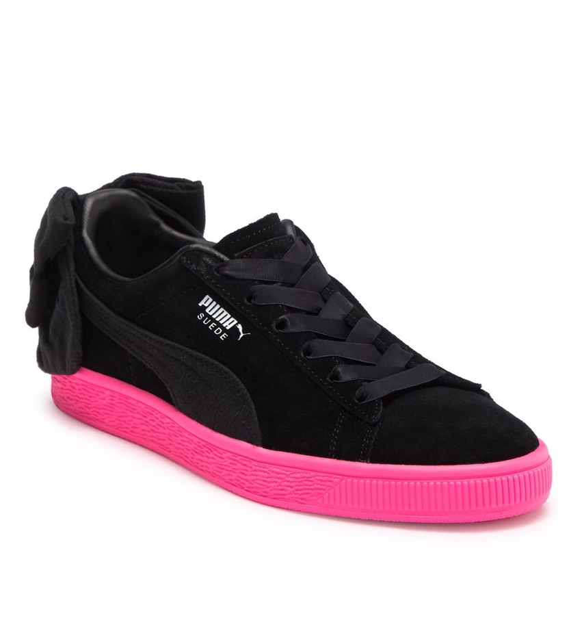 puma shoes black and pink
