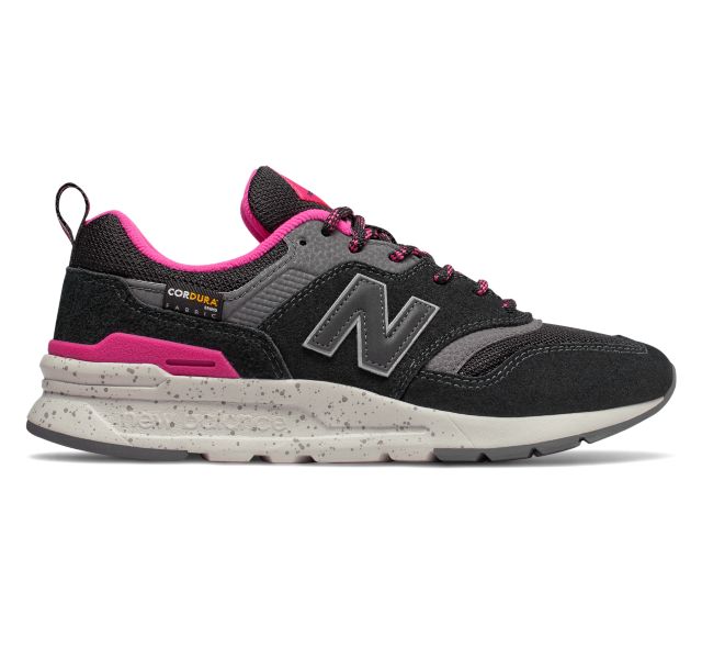 On Sale: Women's New Balance 997H Cordura "Black Pink" Sneaker Shouts