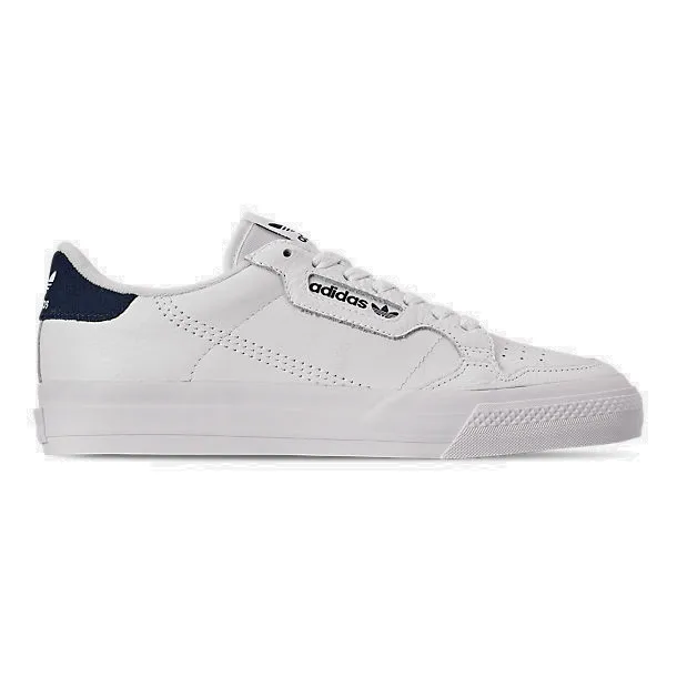 adidas continental vulc white and navy