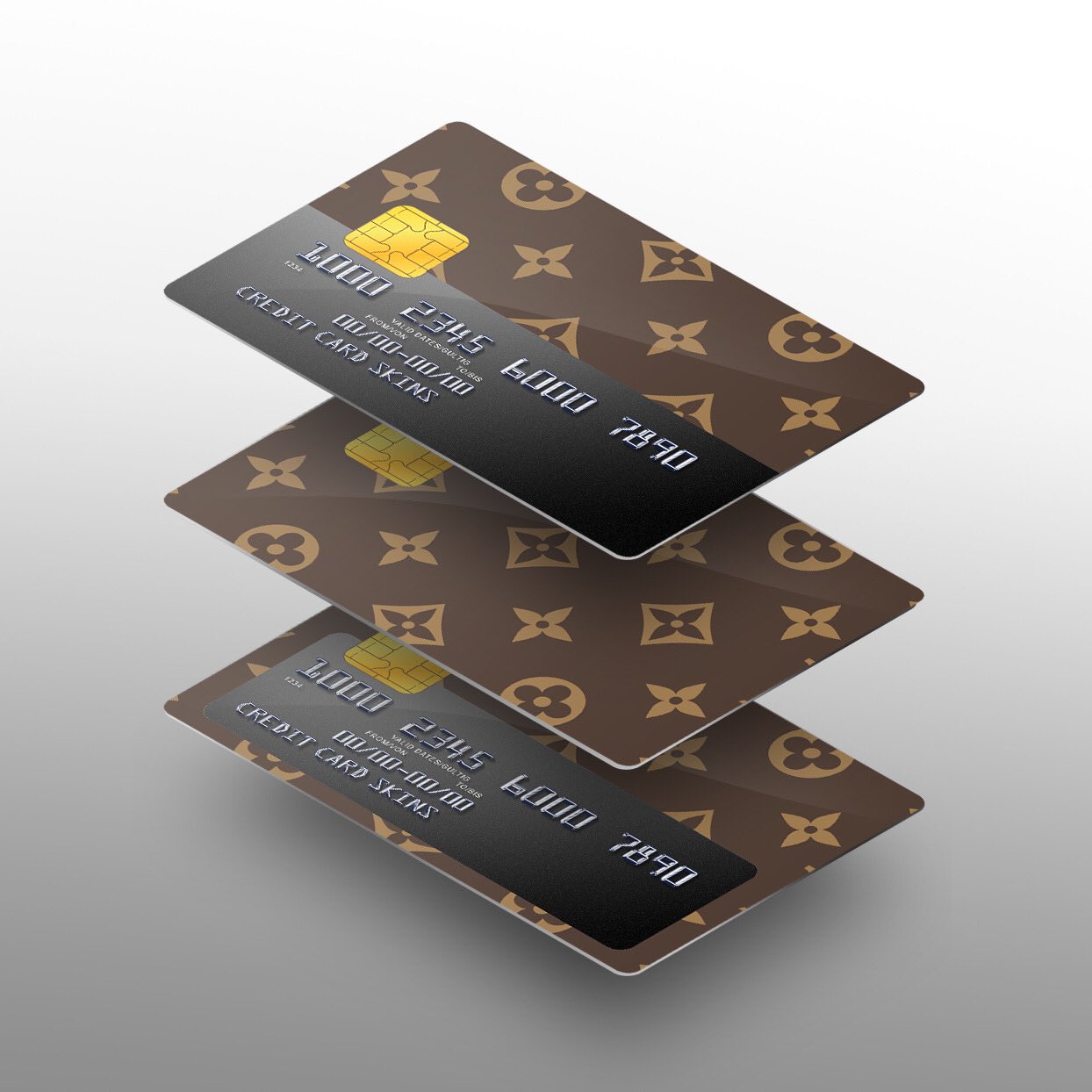 Customized my credit card with a louis vuitton credit card skin