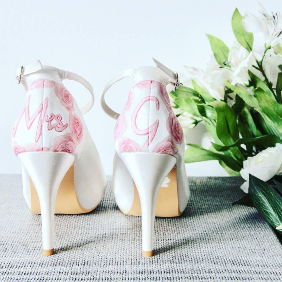 personalised wedding shoes