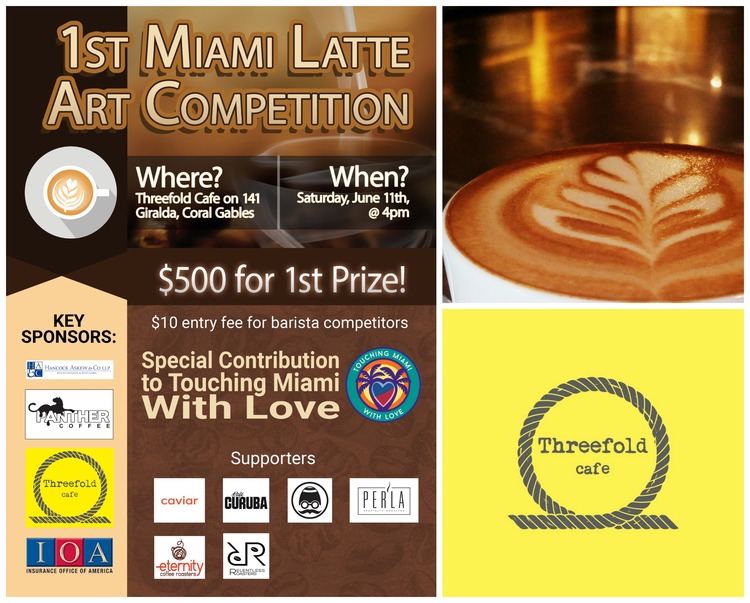 Miami Latte Art Competition at Threefold Cafe