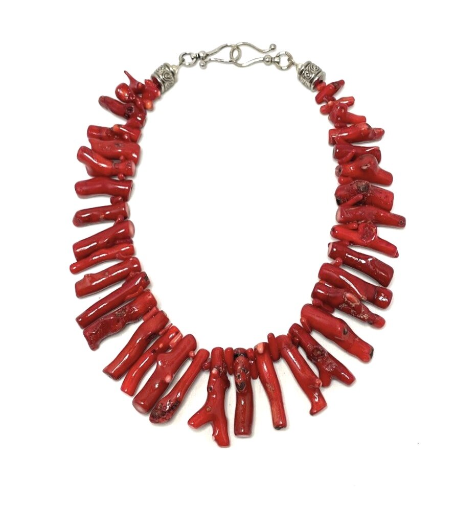 Red Branch Coral Statement Necklace — Lisa Zipperer Designs