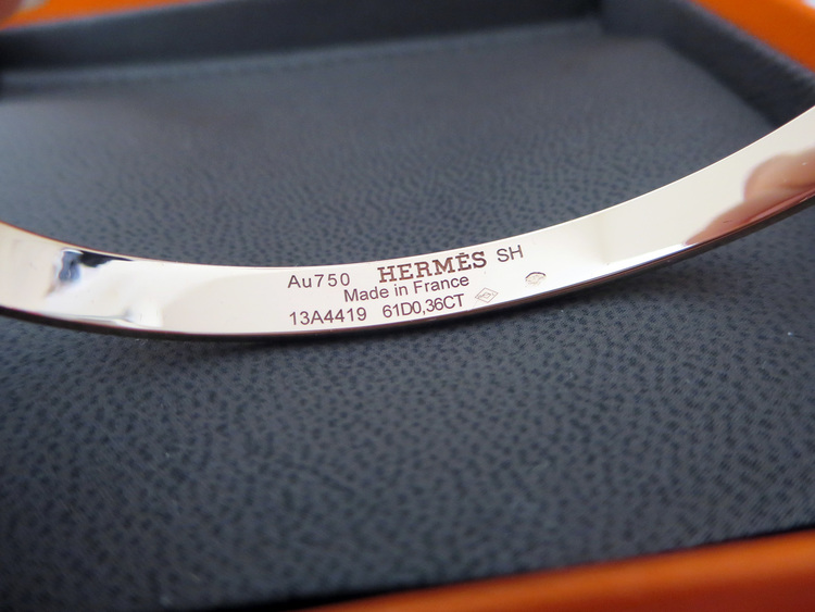 hermes steve messenger bag - LOVE! New Authentic HERMES Kelly ROSE Gold Bangle Bracelet Half ...