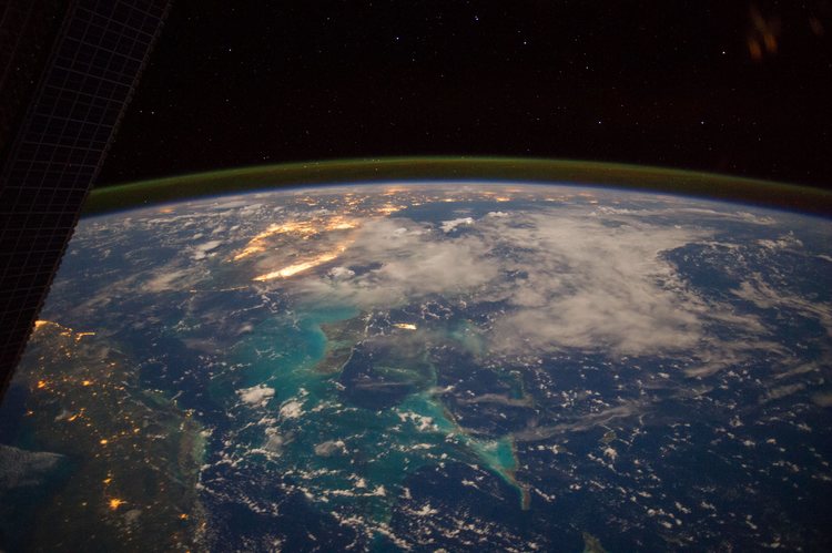 The Caribbean Sea, as seen from ISS Expedition 40