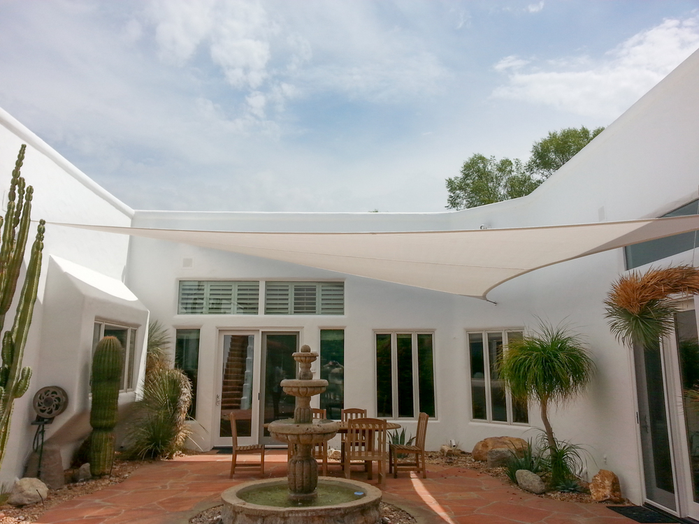 Shade Sails | Custom Tension Structures | Fabric Sails ...