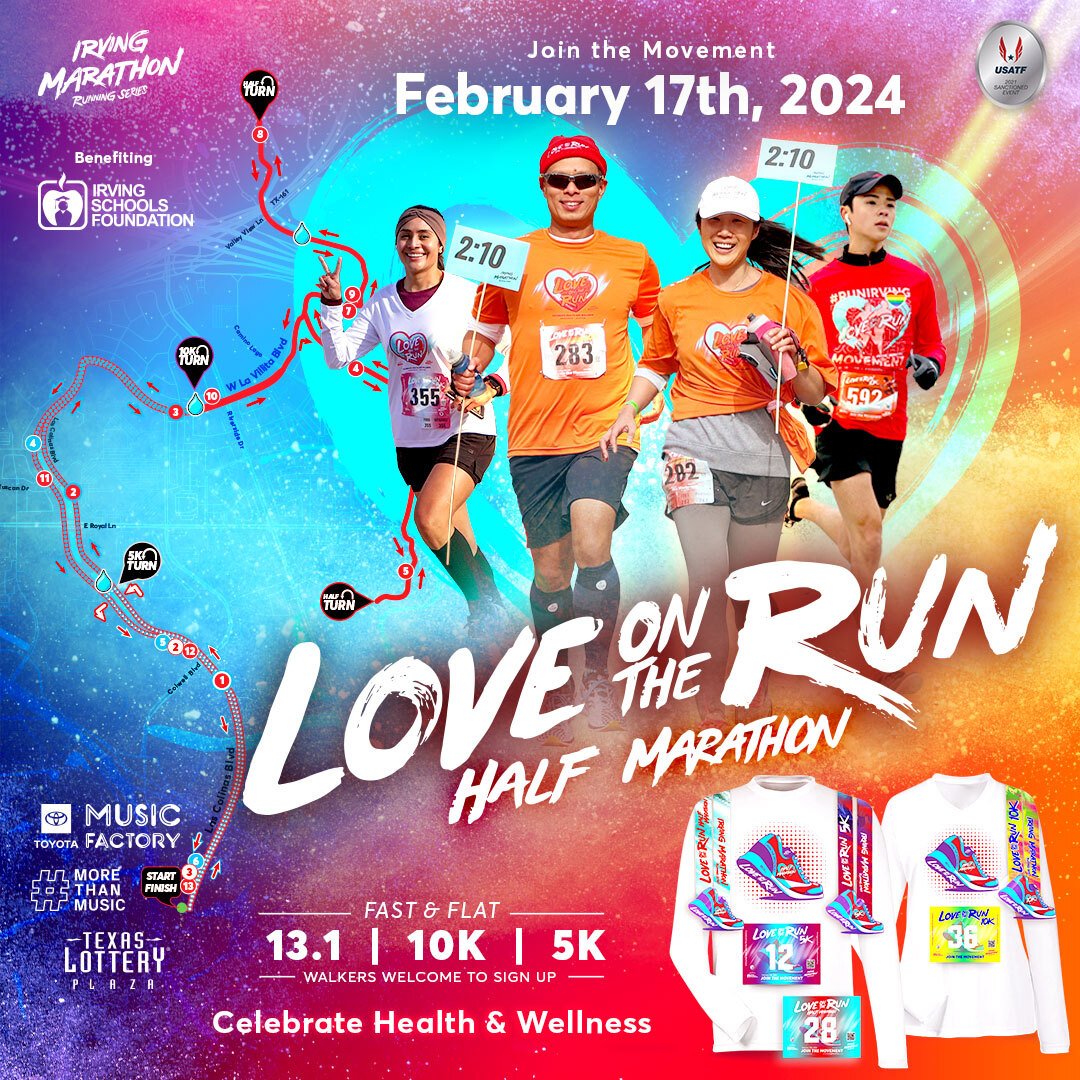 I ran the 2023 Love Run Half Marathon! 
