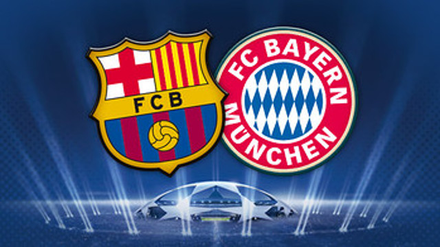 Barcelona v Bayern Munich Champions League 1st leg on FIFA 15 at.