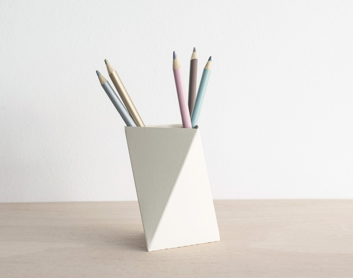 Origami Creative Paper Cup Pencil Holder-Office Accessory - Paper