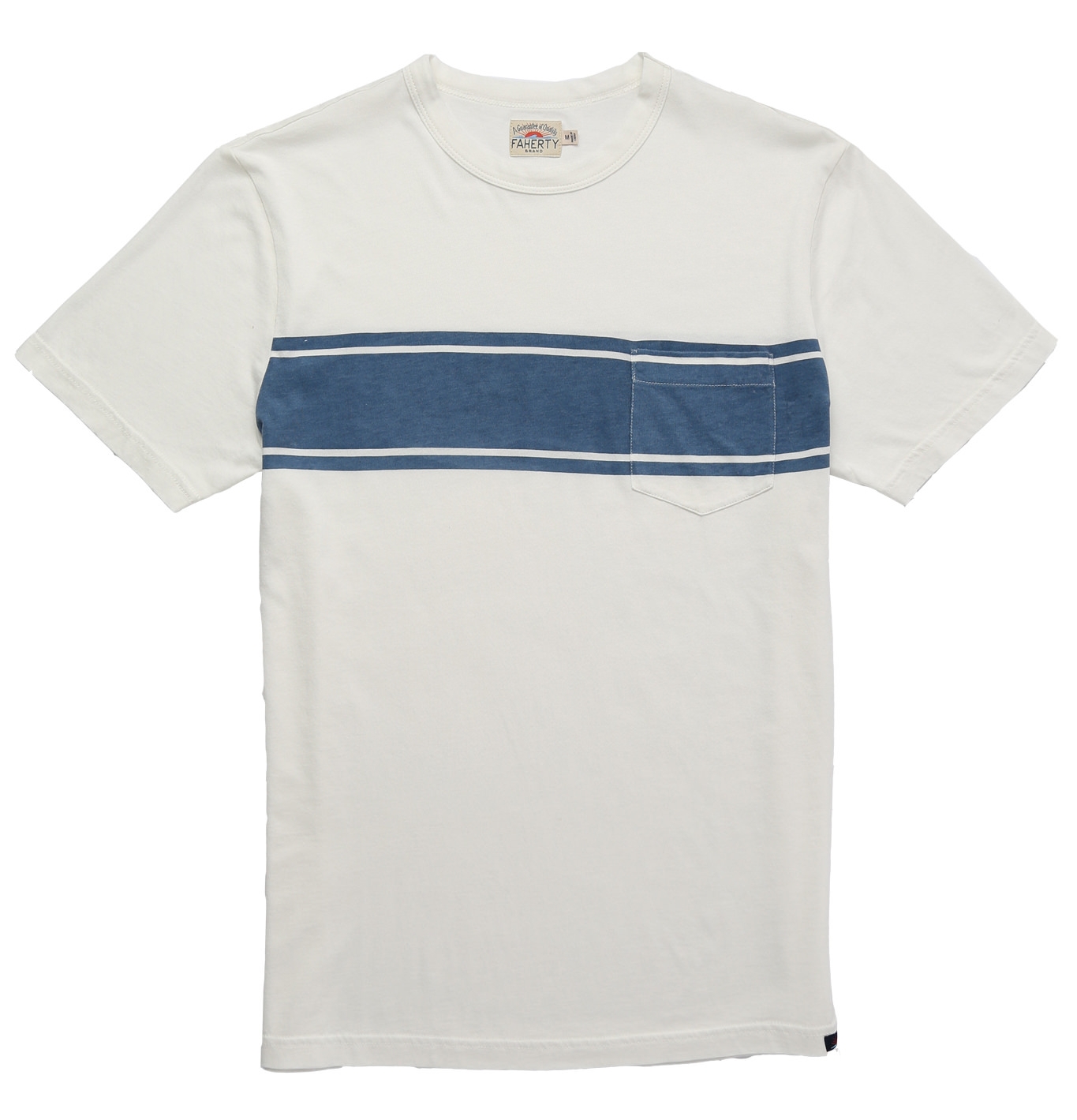 Silver Lake Mens Tweed Stripe Pocket Graphic T-Shirt Black Small