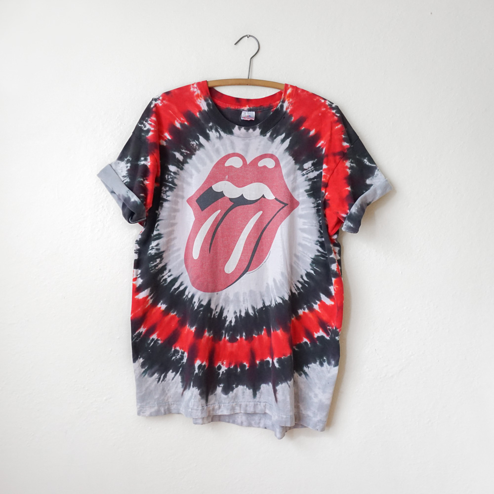 red rolling stones shirt