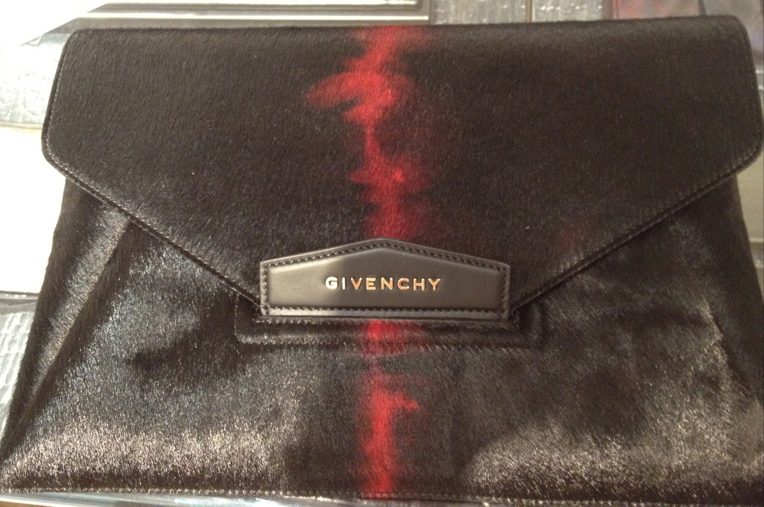 Givenchy Antigona Envelope Clutch in Grey — UFO No More