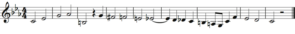   Theme of Bach's Musical Offering  