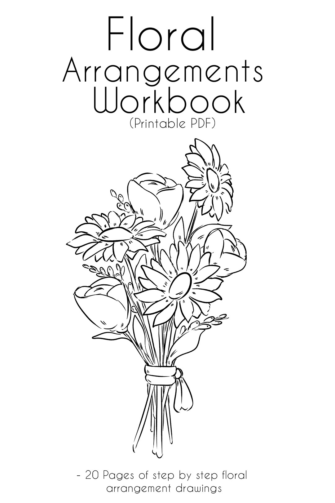 How to Draw Flowers : Step by Step Printable PDF Workbook ...