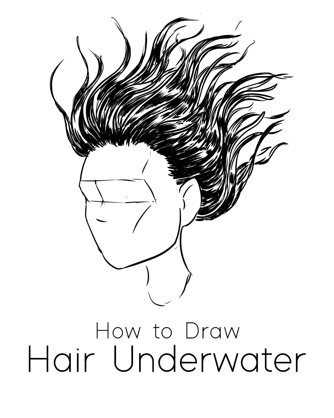 How to Draw Hair Underwater JeyRam Drawing Tutorials