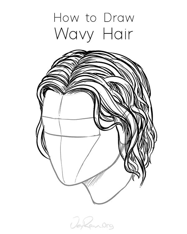 How to Draw Wavy Hair: Step by Step Art Tutorial by JeyRam - JeyRam  Spiritual Art