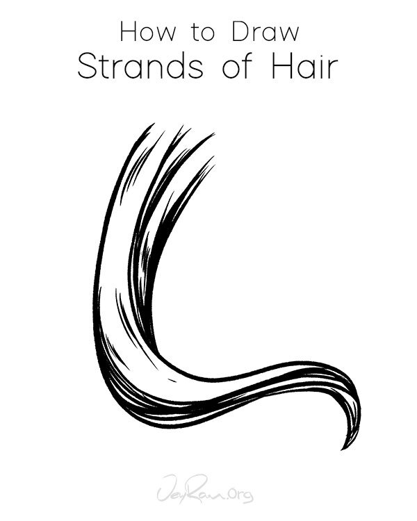 How to Draw Hair Strands - JeyRam Spiritual Art