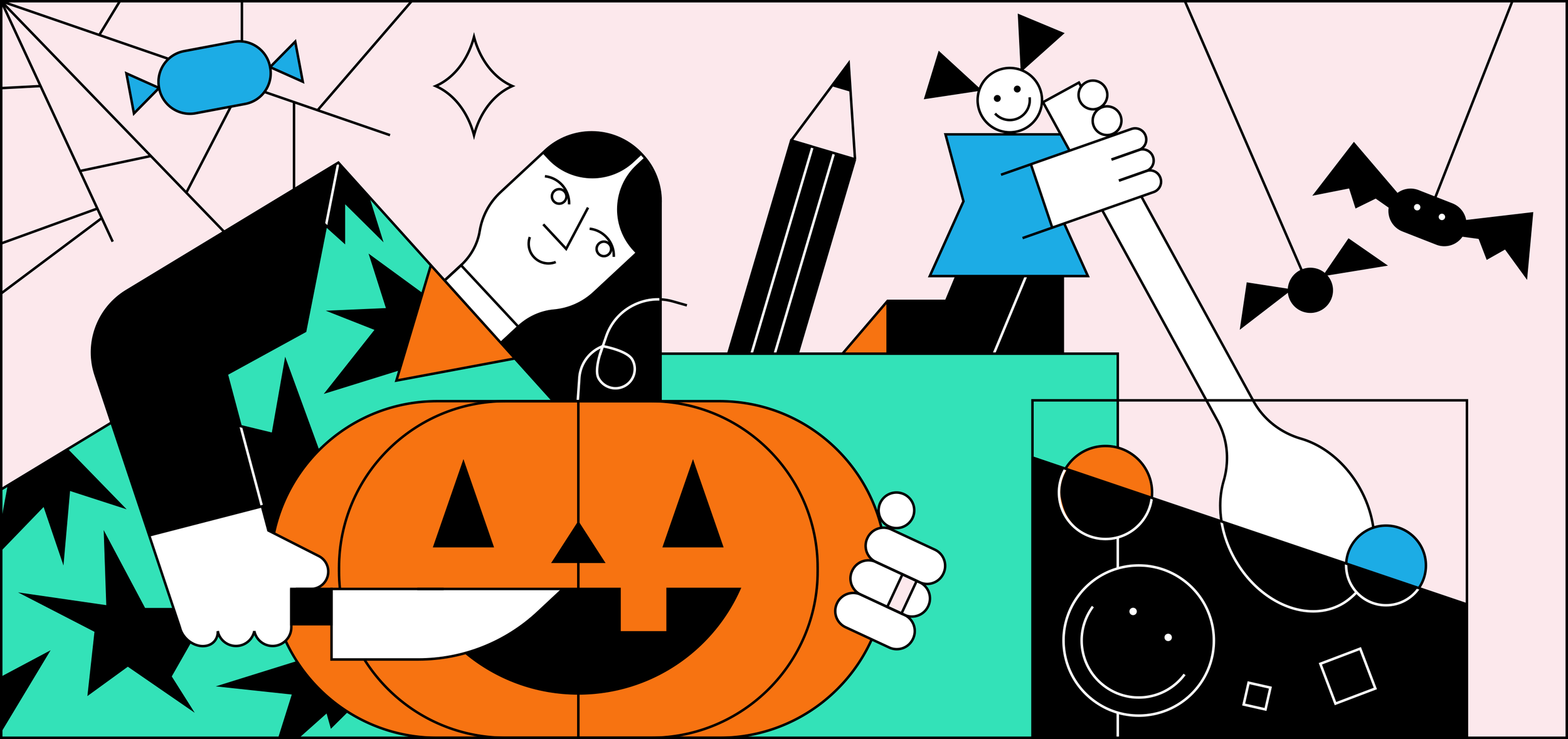 Novelty Dollar Happy Halloween Jack O Lantern Pumpkin Trick or Treat Million Dollar Bills x 2 