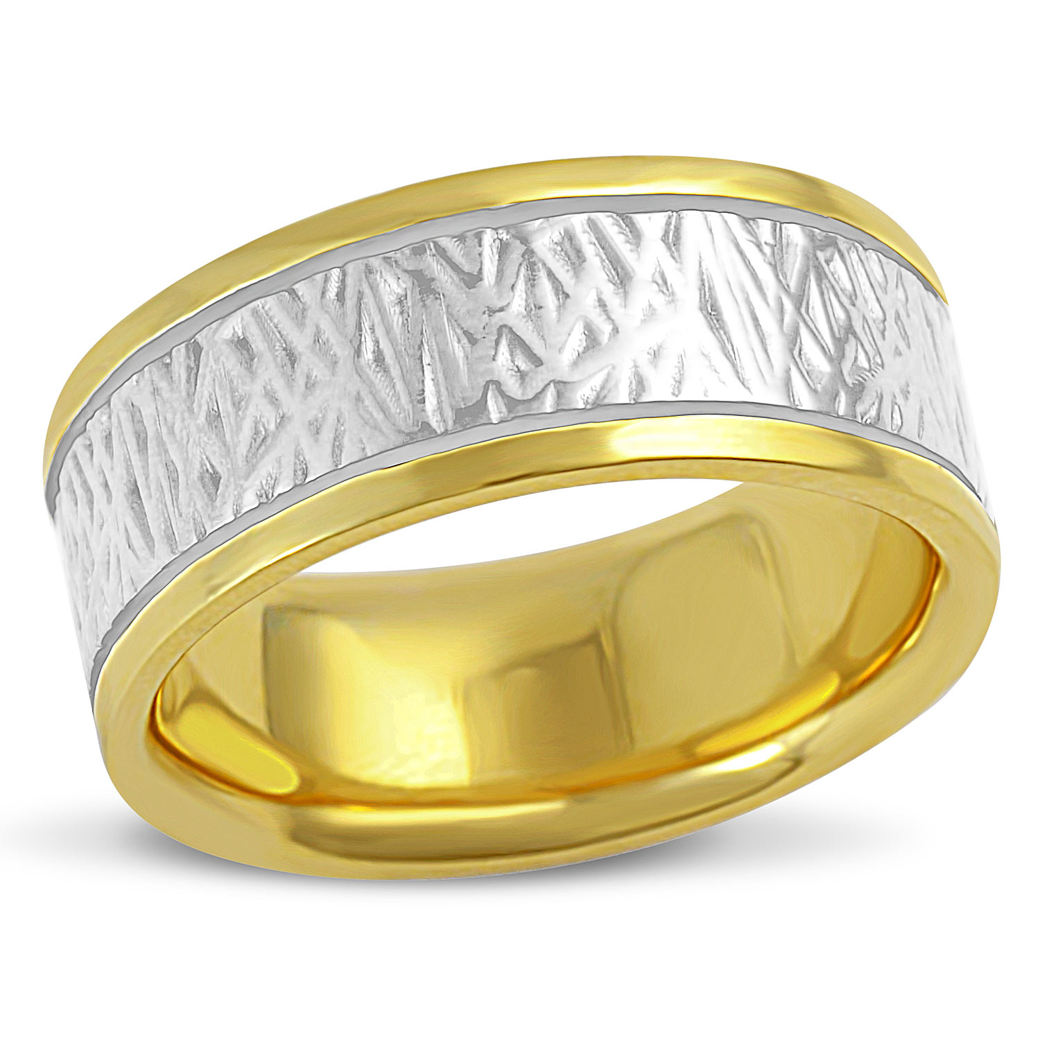 brand verslag doen van taart White & Yellow Gold Spinner Ring — Mark Michael Diamond Designs