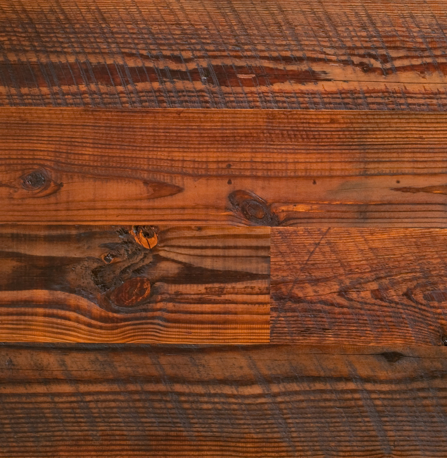 Antique Heart Pine Hit Skip Boardwalk Hardwood Floors