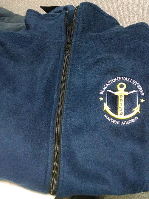 con Navy BVP (BVP) — BVP Valley Embroidered Merchandise - Logo Prep Mayoral Fleece de logo bordado Blackstone with Fleece Academy