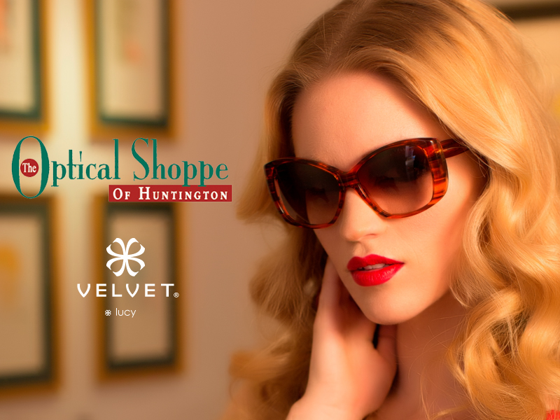 Get the Look of Manhattan in your hometown of Huntington, NY at the Optical Shoppe of Huntington. See the new Velvet Lucy in Sunset Orange.