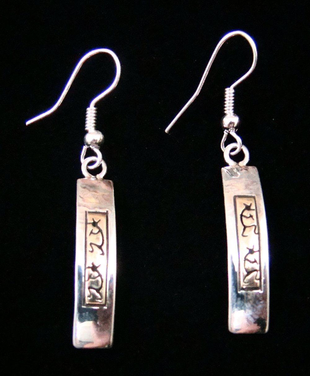 Details about   Sterling Silver Southwestern Native American Kokopelli Dangle Earrings 
