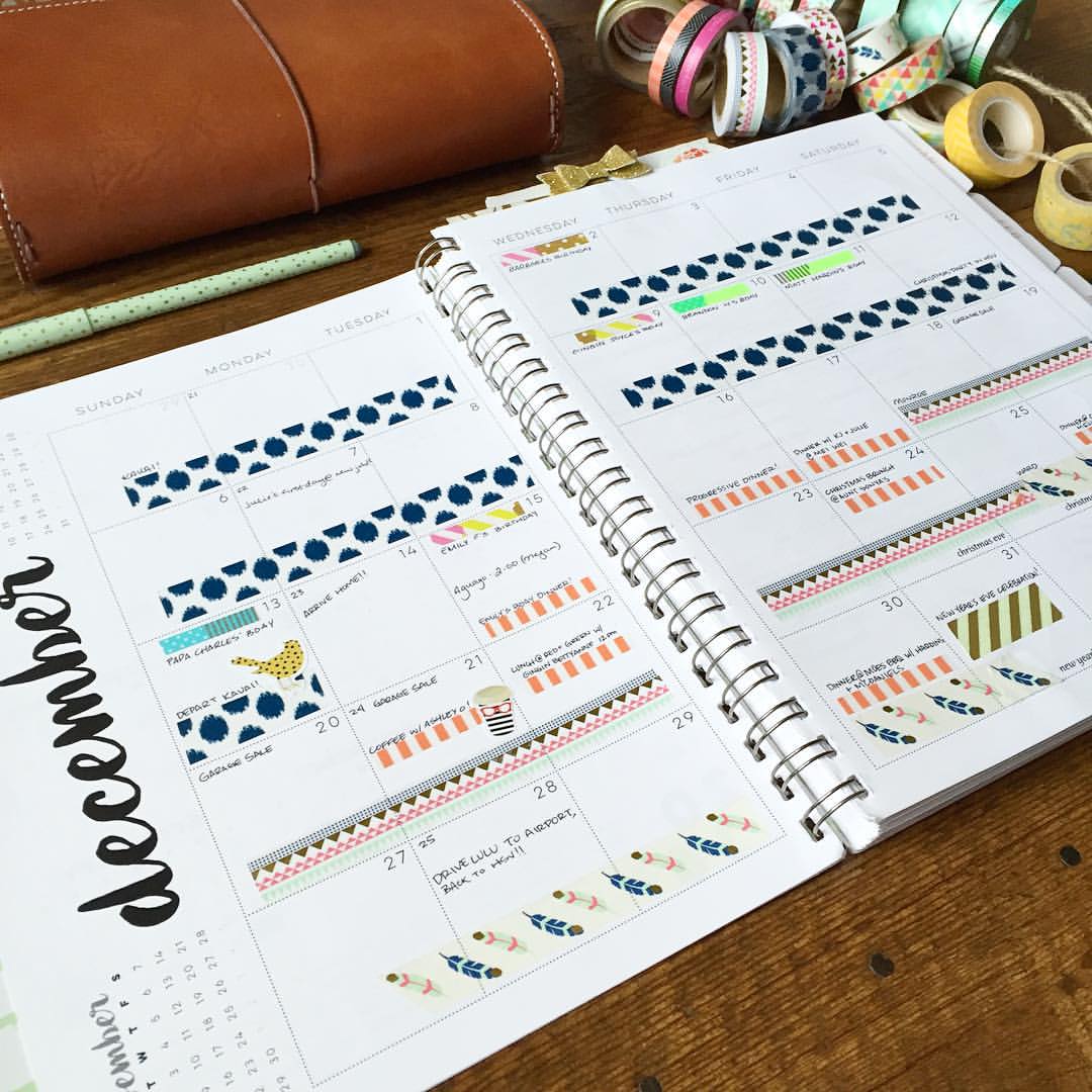 How to Plan with Washi Tape and Stickers in Your Agenda — JITNEYS
