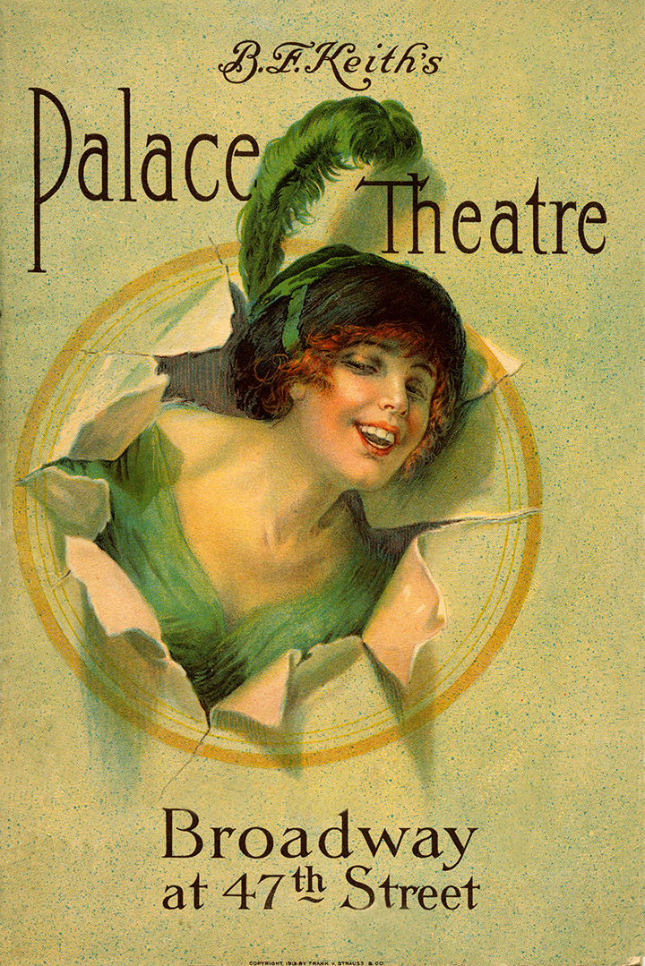 Ruth St Denis & Ted Shawn — Art Vintage Theatre Poster MUSEUM Entertainment Palace OUTLETS
