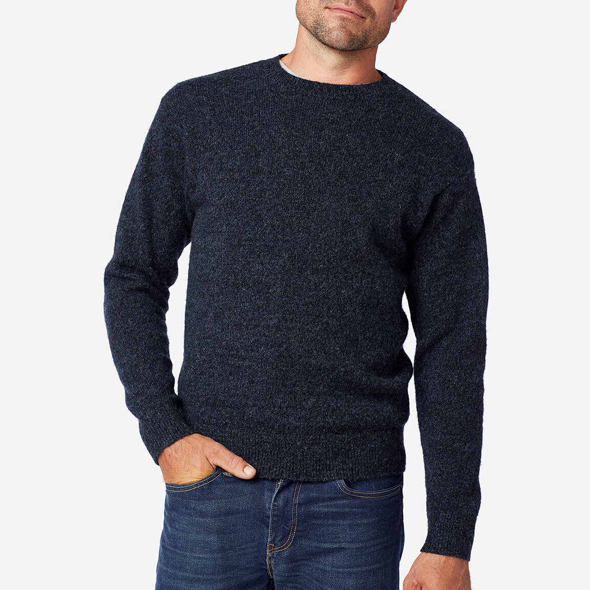 Pendleton Shetland Washable Wool Crewneck Sweater Indigo Heather —  Aggregate Supply