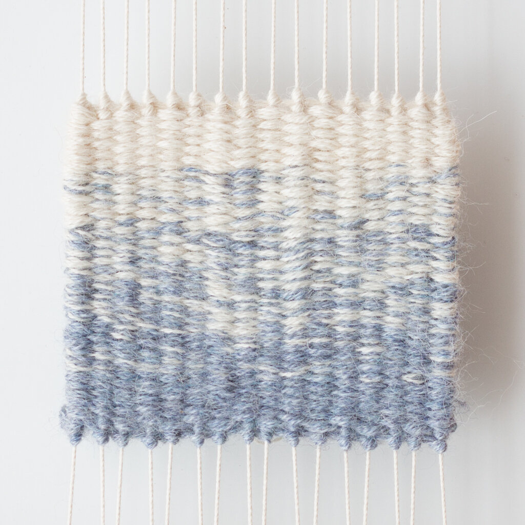 Weaving Two Colour Gradients — Loom + Spindle